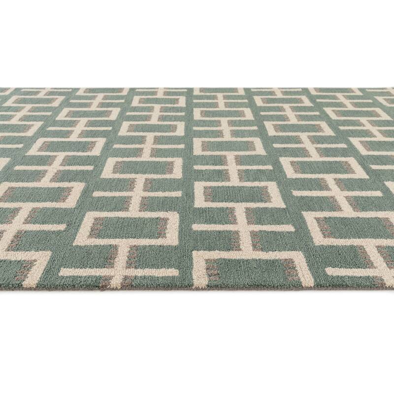Terra by Obeetee Freya Frida Green Rug