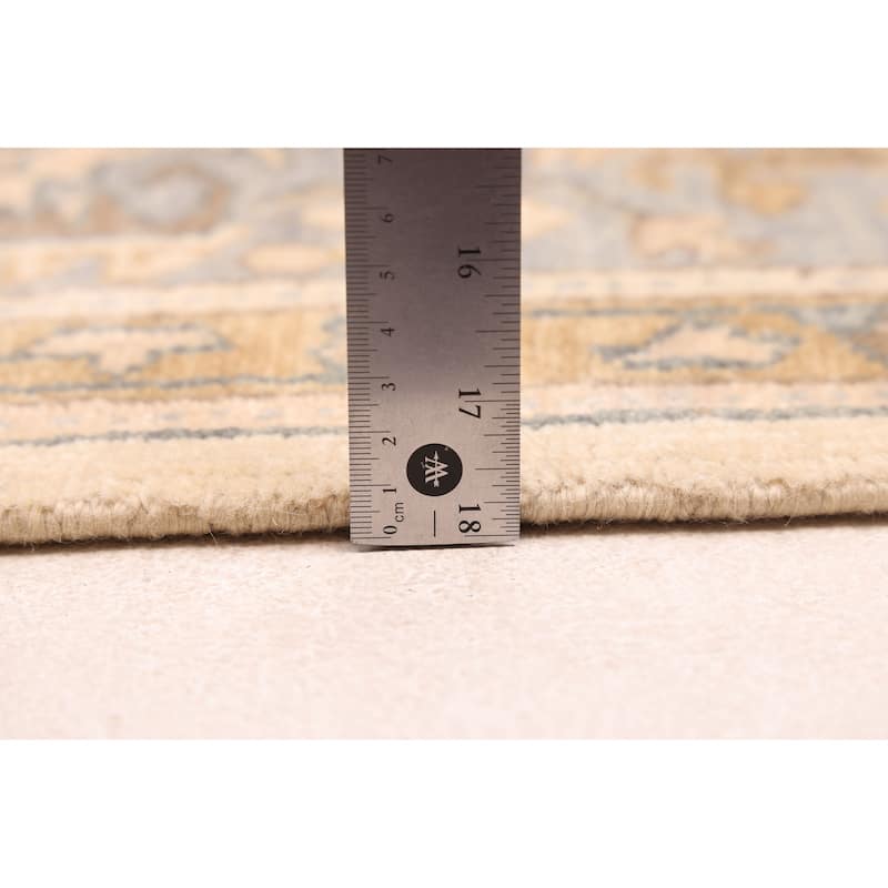 ECARPETGALLERY Hand-knotted Finest Oushak Cream Wool Rug - 7'10 x 9'11