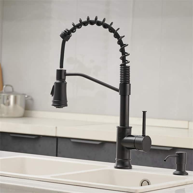 Touchless Kitchen Faucet With Pull Down Sprayer Commercial Single Handle Kitchen Sink Faucet 1 Hole Laundry Smart Hand-Free Taps