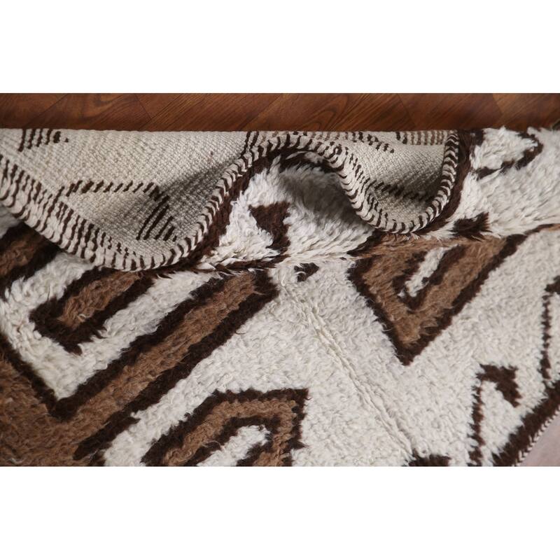 Tribal Anatolian Runner Rug Hand-knotted Wool Carpet - 3'2"x 11'6"