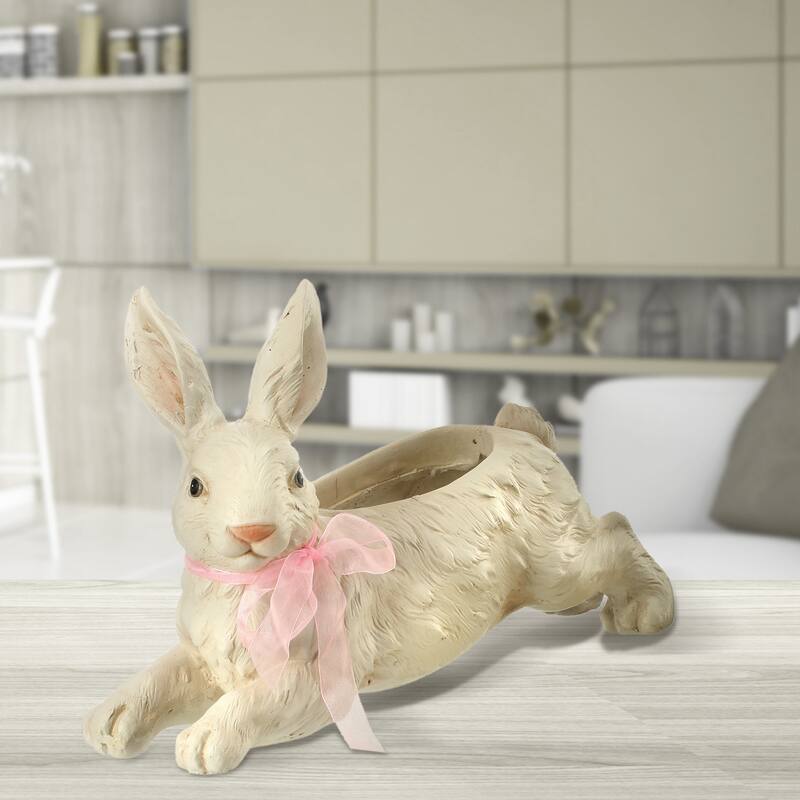 Mgo Leaping Bunny Planter 18.5"