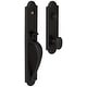 preview thumbnail 7 of 13, Baldwin Boulder Full Escutcheon Single Cylinder Handleset with Oval Satin Black