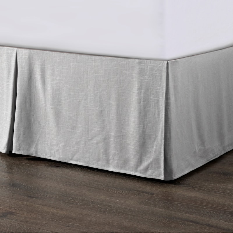 HiEnd Accents Hera Tailored Linen Bed Skirt
