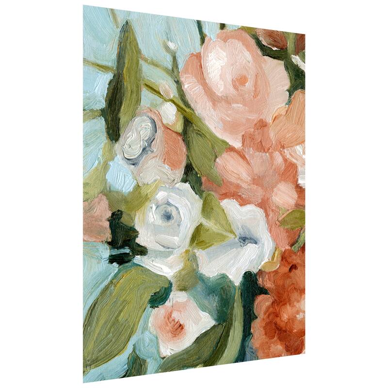 Empire Art Direct Floral Harmony I Bouquet Printed Tempered Glass Wall Art - Multi-Color