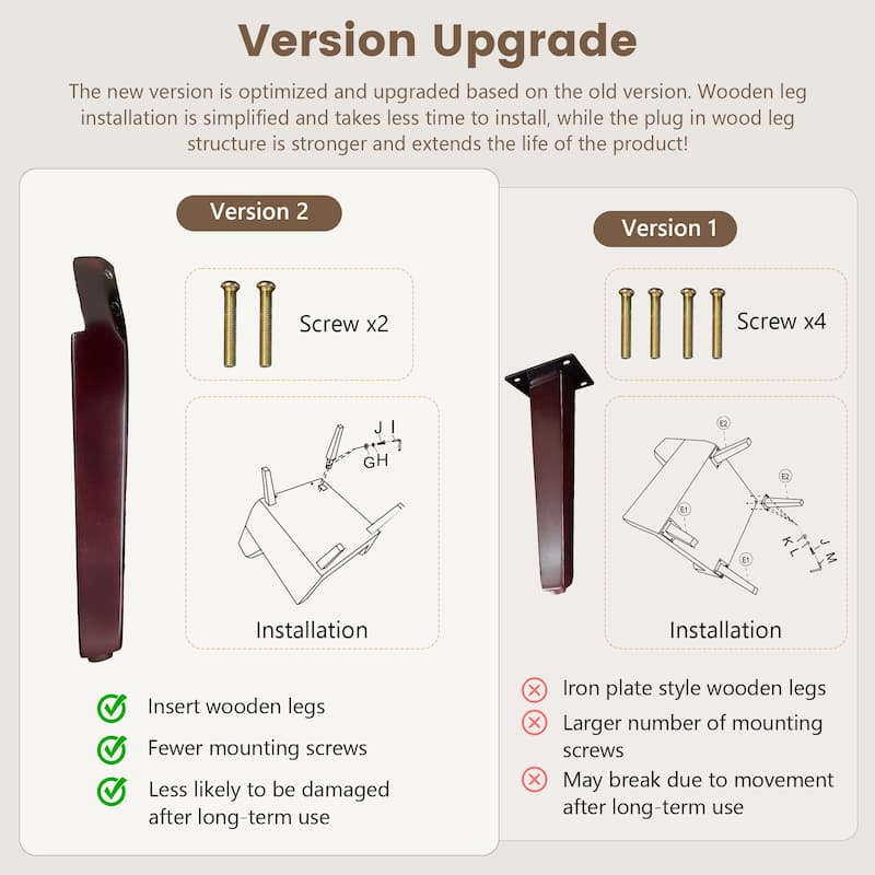 HUIMO Set of 2 Modern Tufted Accent Chair