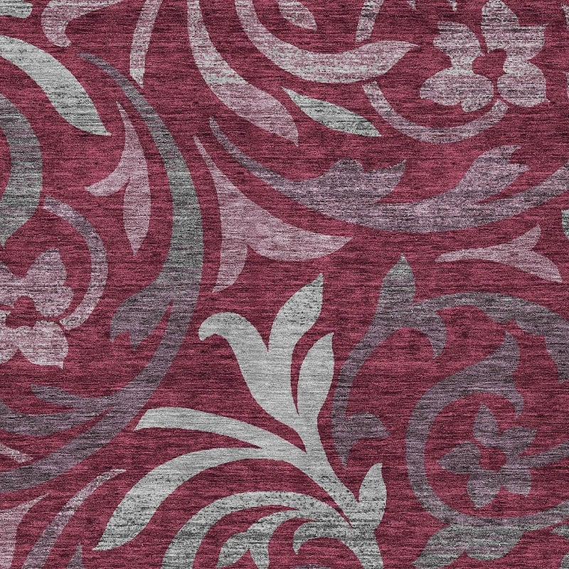 HomeRoots Floral Transitional Rectangle Outdoor Rug