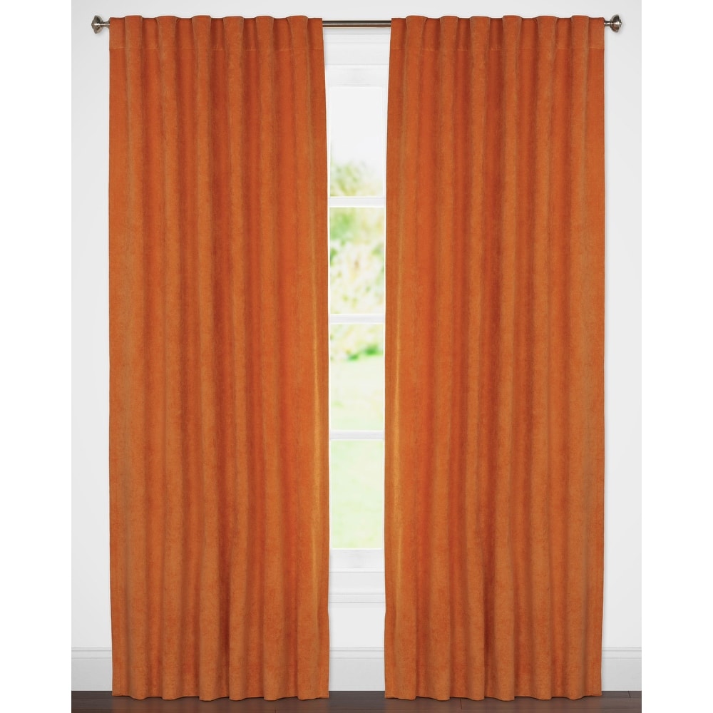 Padma Velvet 50x84 Back-Tab Curtain Panel (Single Panel)
