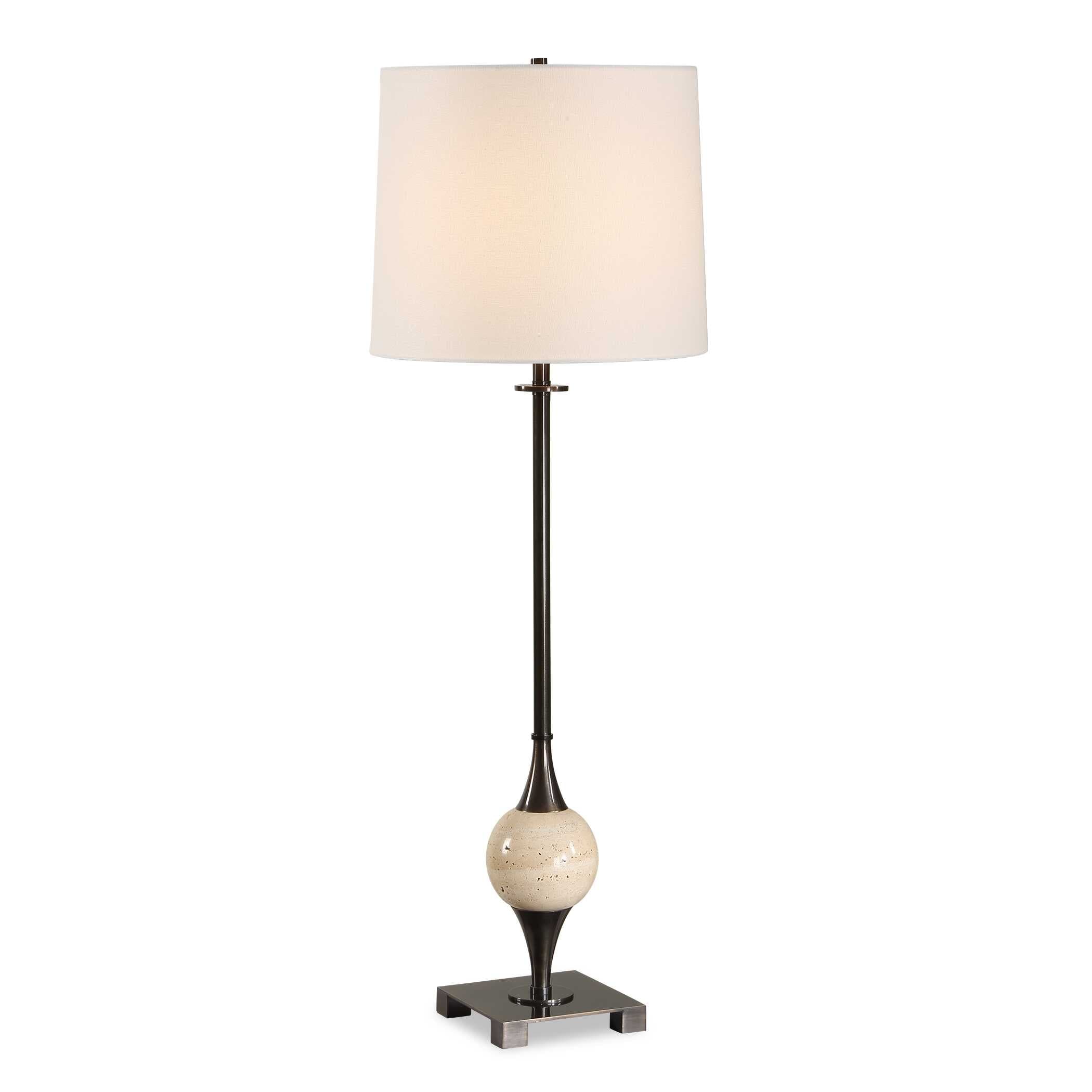 Uttermost Dempsey Bronze Buffet Lamp - 12.00" W x 35.00" H x 12.00" D