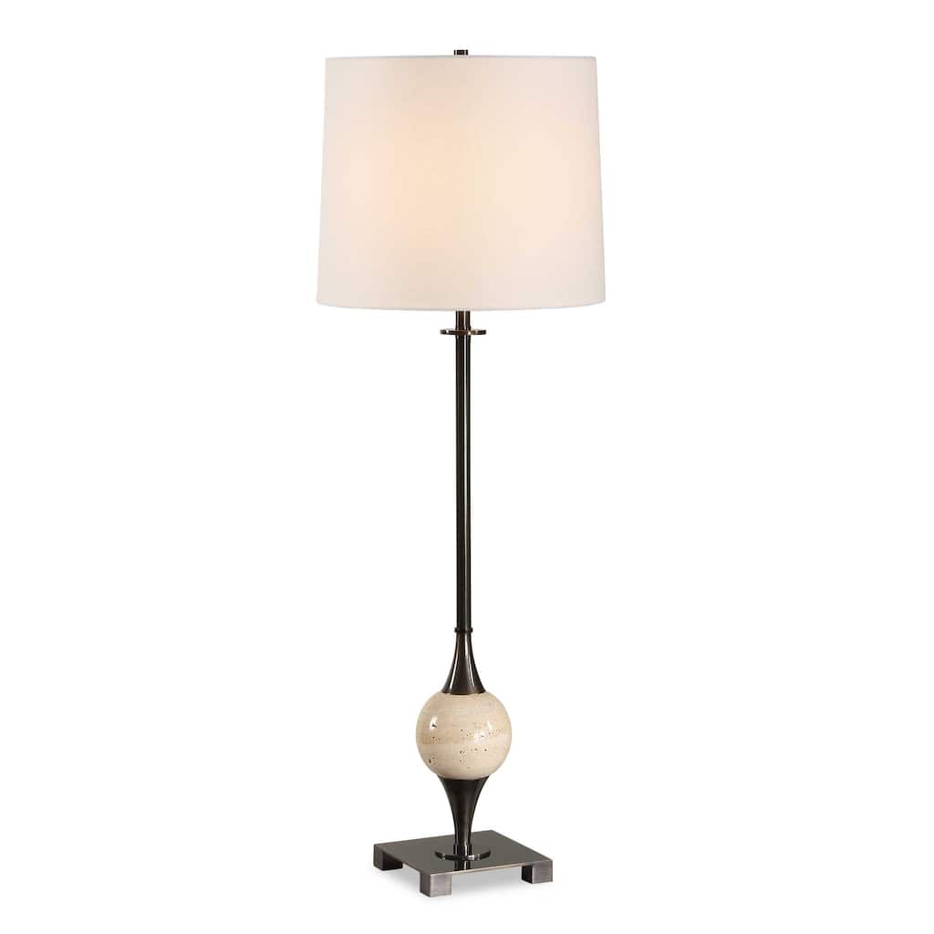 Uttermost Dempsey Bronze Buffet Lamp - 12.00" W x 35.00" H x 12.00" D