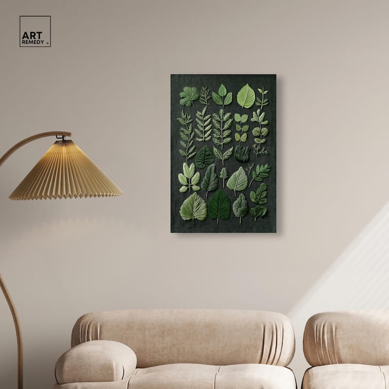 Leaf Library III Canvas by Art Remedy, Gallery Wrapped