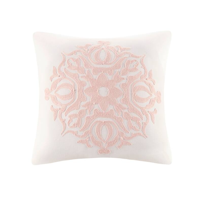 Madison Park Edna Embroidered Cotton Reversible Duvet Cover Set