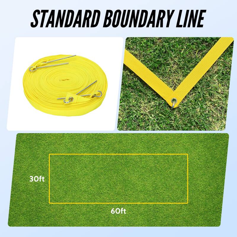 Portable Professional Outdoor Volleyball Net Set with Adjustable Height Aluminum Poles for Backyard Beach
