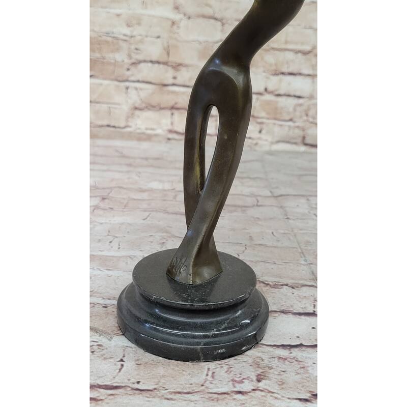 Signed Milo Abstract Tall Golfer Trophy Gift House Decor Golfing Golf Figure