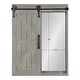 preview thumbnail 10 of 26, Cates Decorative Wood Wall Cabinet with Vanity Mirror and Barn Door
