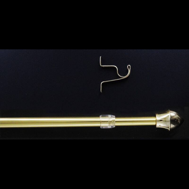 Cafe Curtain Rod Adjustable - Diam 1/2 in