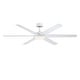 preview thumbnail 1 of 16, Fanimation Brawn 64 inch Indoor/Outdoor Smart Ceiling Fan with LED CCT Select Light Kit and Remote - Matte White