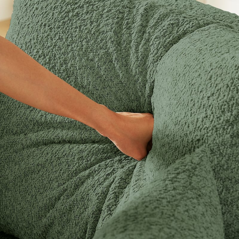 78.7" Convertible Sleeper Sofa Bed, Chenille Folding Mattress Couch with Side Pocket & Pillows, No-Assembly Floor Lounge Sofa