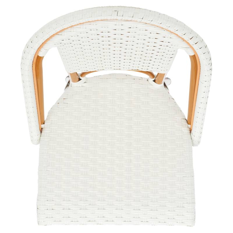 SAFAVIEH Emiliana Outdoor Side Chair Set of 2 (Fully Assembled) - 20Wx35Dx22H