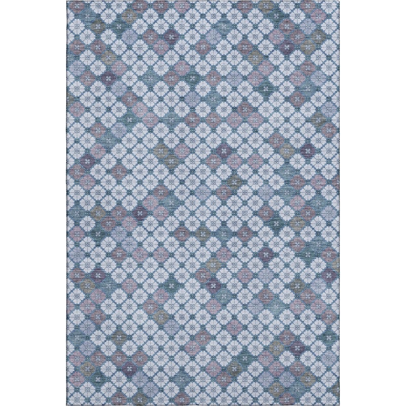 Premium Washable Super Soft Modern Mosaic Mayfield Rug