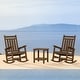 preview thumbnail 20 of 174, Outdoor Patio HDPE Rocking Chiar, Extra Wide Seat & Backrest