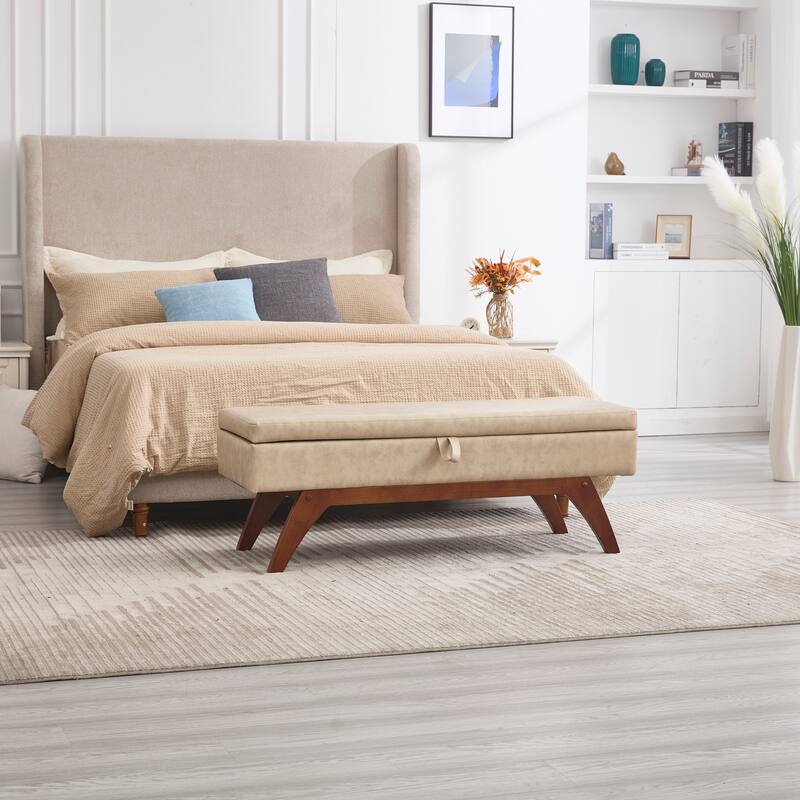 Upholstered storage Bench