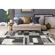 preview thumbnail 53 of 54, World Rug Gallery Distressed Modern Boxes Plush Shag Area Rug
