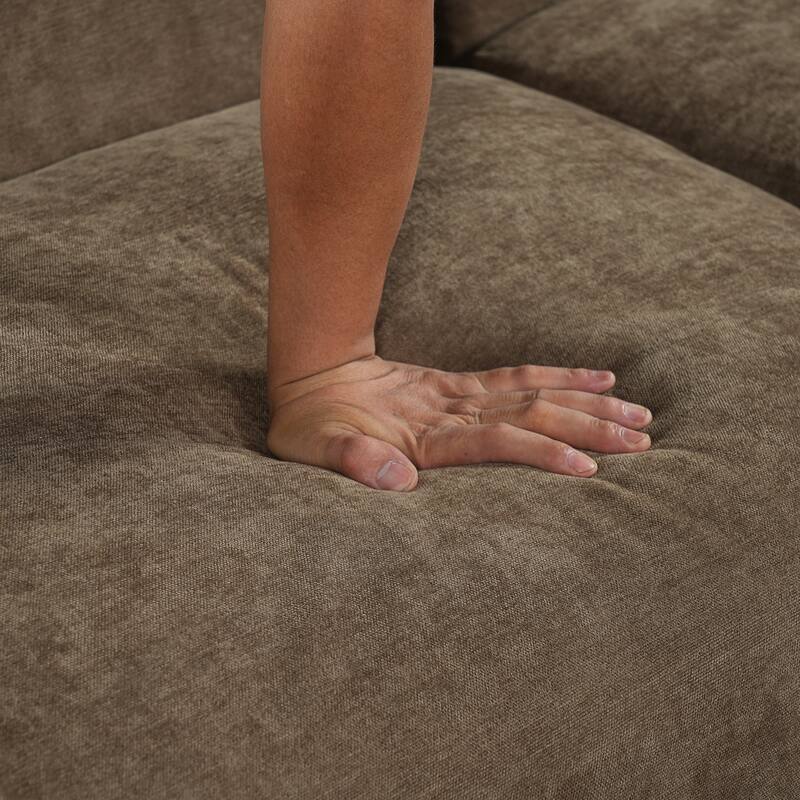 Christopher Knight Home - Allegra Sculptural Upholstered 87" Curved Sofa