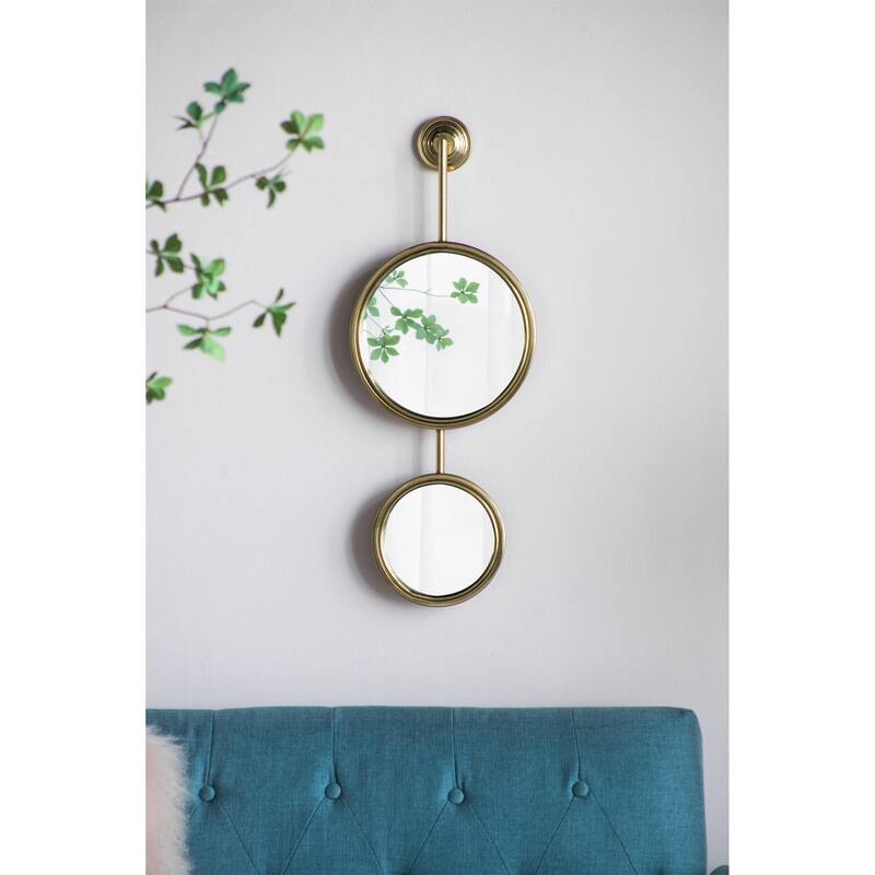 2 Circle Mirrors for Wall Decor