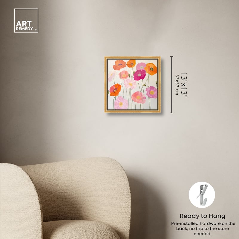 Sunset Poppy Chorus II Canvas by Art Remedy