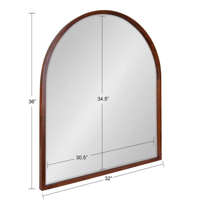 Kate and Laurel McLean Arch Wood Framed Wall Mirror