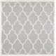 preview thumbnail 49 of 131, SAFAVIEH Handmade Cambridge Maybell Moroccan Trellis Wool Rug 10' x 10' Square - Silver/Ivory