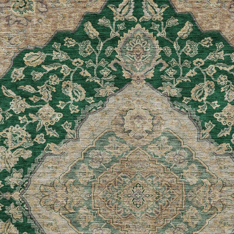 HomeRoots Oriental Traditional Rectangle Outdoor Rug