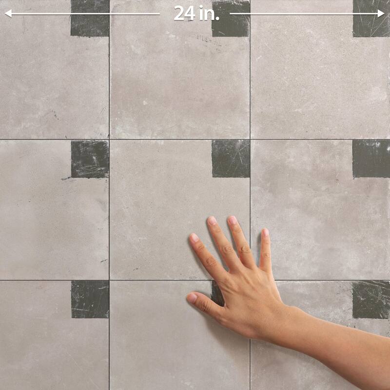 Merola Tile Kings Brush Square 8-3/4" x 8-3/4" Porcelain Floor and Wall Tile