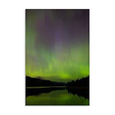 Stupell Green Aurora Landscape Canvas Wall Art Design By Nancy Crowell