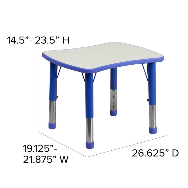 22x27 Rectangular Plastic Activity Table