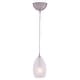 preview thumbnail 1 of 7, Milano Satin Nickel Mini Pendant Ceiling Light White Glass - 4.5-in W x 8.25-in H x 4.5-in D Satin Nickel - 4.5-in W x 8.25-in H x 4.5-in D
