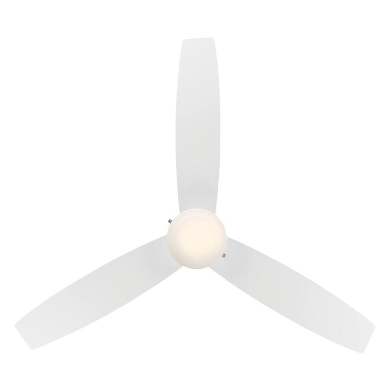 Atlantis Indoor/Outdoor 3-Blade Pull Chain Fan 52in w/3000K Light Kit - 52 Inches