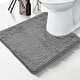 preview thumbnail 75 of 134, Deconovo Chenille Bath Rugs - Thick Plush Microfiber, Non-Slip Washable Bathroom Mats