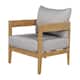 Option Teak Finish+Gray Cushion