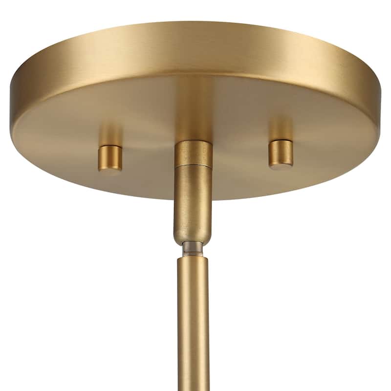 Antique Brass Cone Shaped Hanging Pendant Ceiling Light Fixture - 18.5"