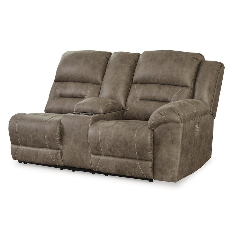 Signature Design by Ashley Ravenel Brown 3-Piece Power Reclining Sectional - 106" W x 93" D x 43" H