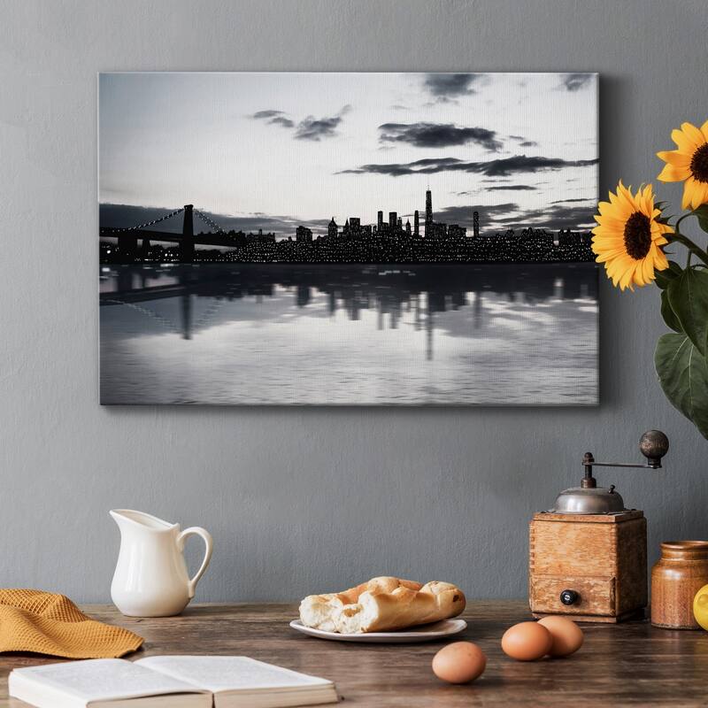 Shimmering Skyline Premium Gallery Wrapped Canvas - Ready to Hang