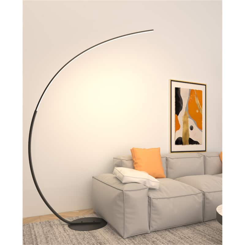 62.99 Inches Metal Arched Floor Lamp