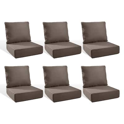 Pocassy 22"x24"x6" Inch Thick Cushions Indoor Outdoor Pillows Cushion