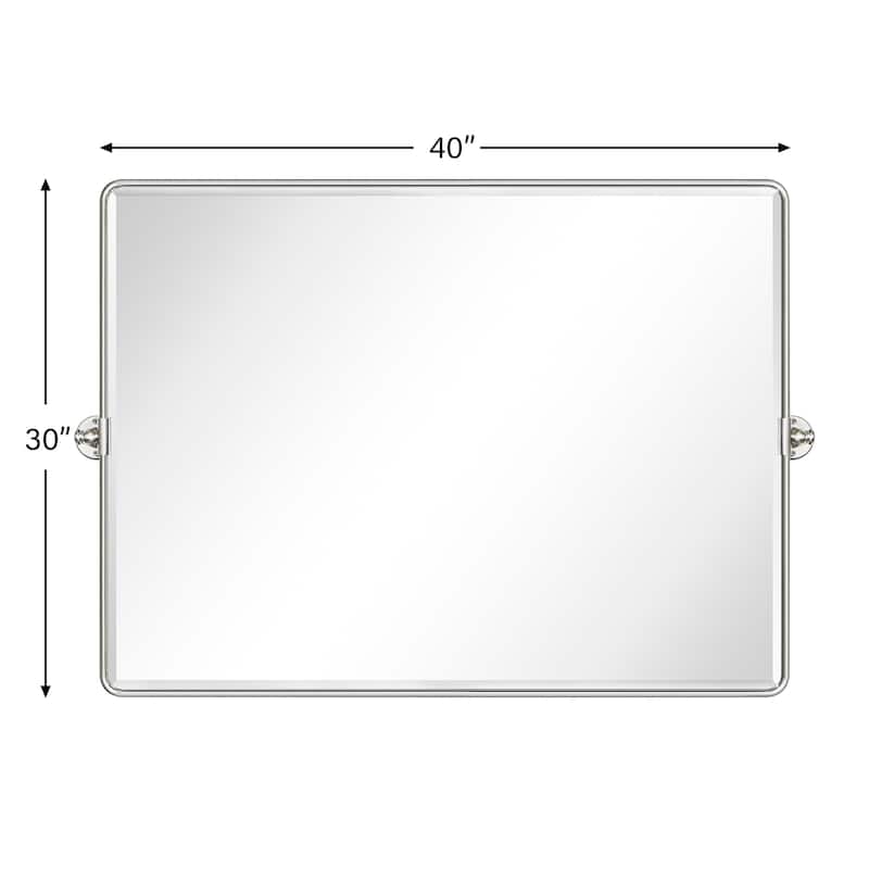 TEHOME Lutalo horizontal Beveled Bathroom / Vanity Mirror