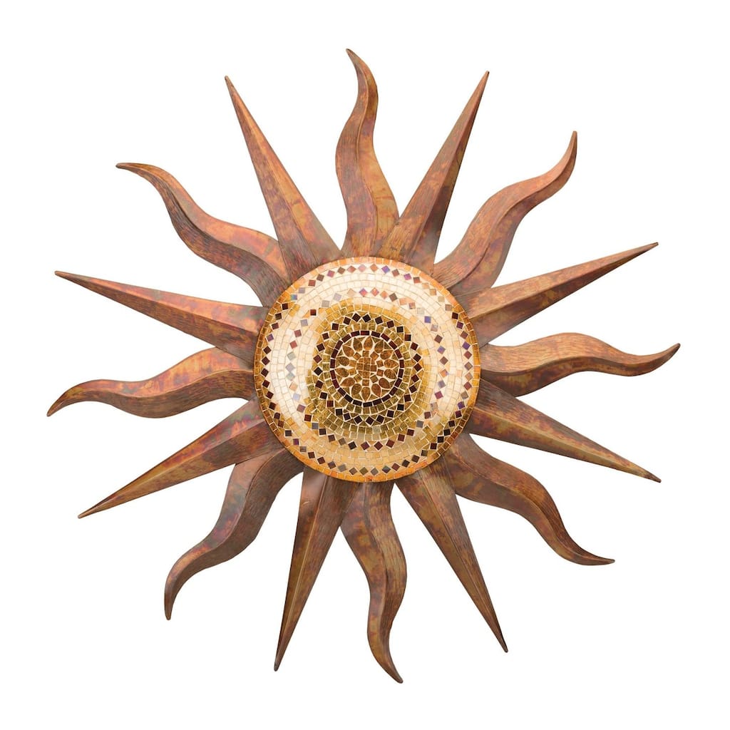 Rainbow Copper Sun Wall Decor 36
