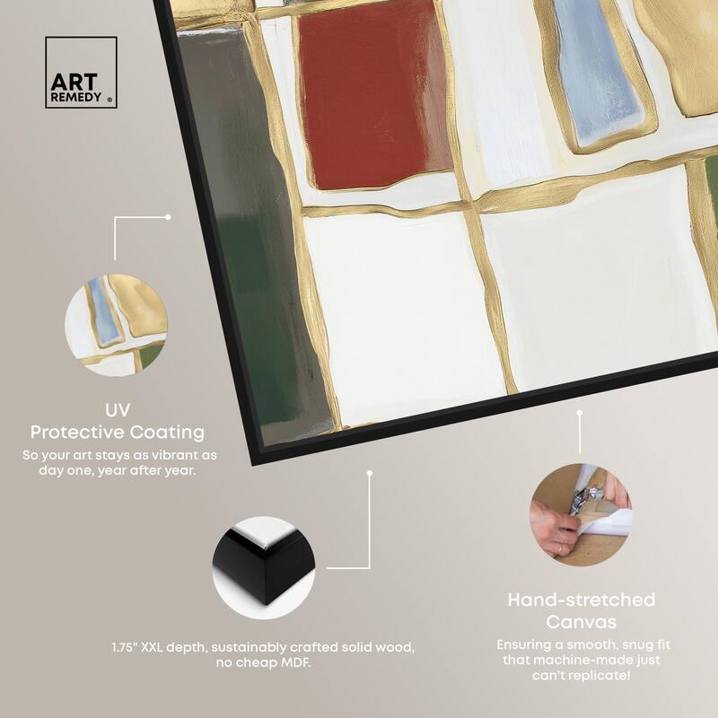 Kiss in Abstraction Canvas Set of 2 by Art Remedy
