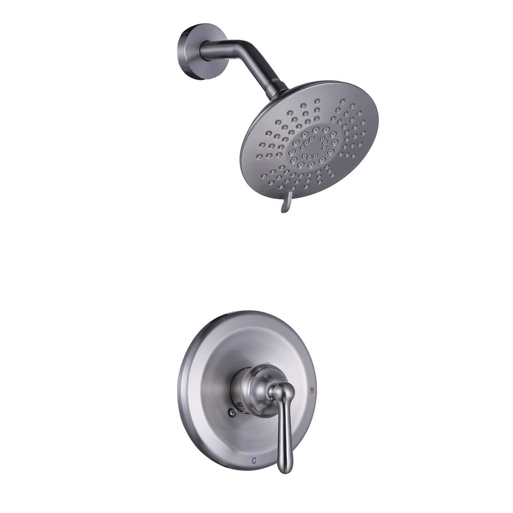 WOWOW Single Handle 5-Spray Shower Faucet with Valve