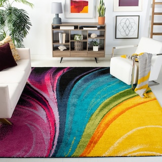 SAFAVIEH Fiesta Shag Christin Abstract Rug - Multi - 8' x 10'