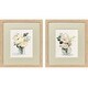 preview thumbnail 2 of 2, Paragon Creamy Blooms Framed Art - Set of 2